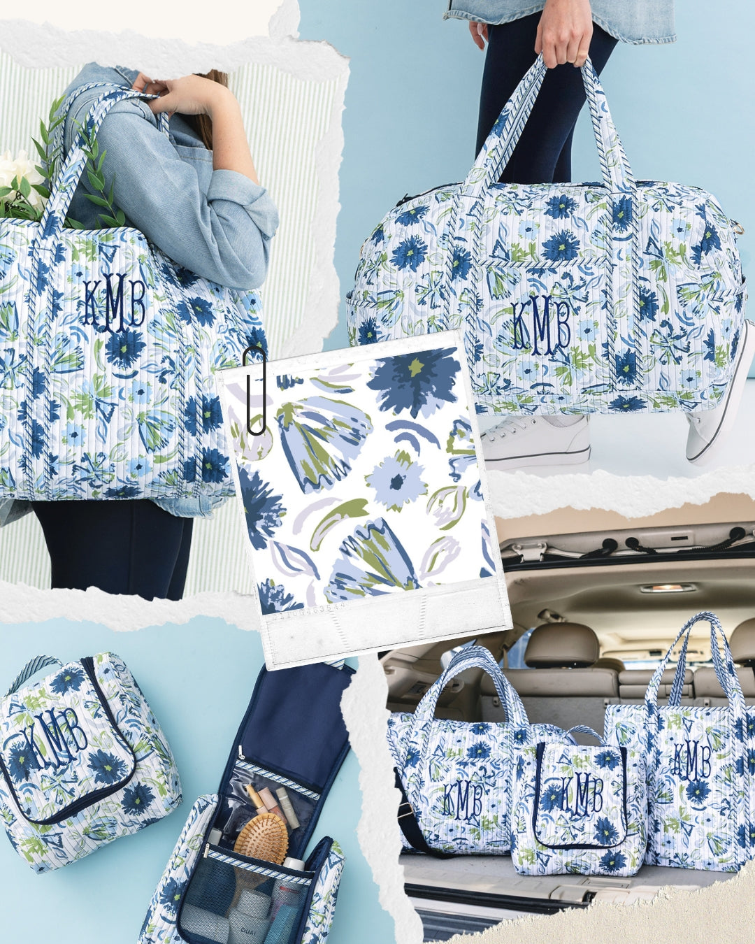 Indigo Painted Petals Collection
