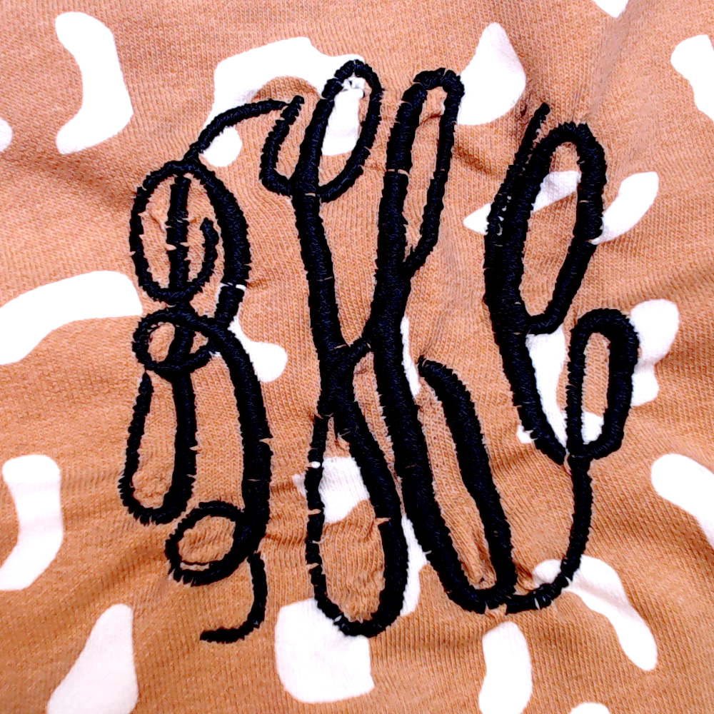BLOOPER KIDS: Monogrammed Kids Striped Sleeve Dress
