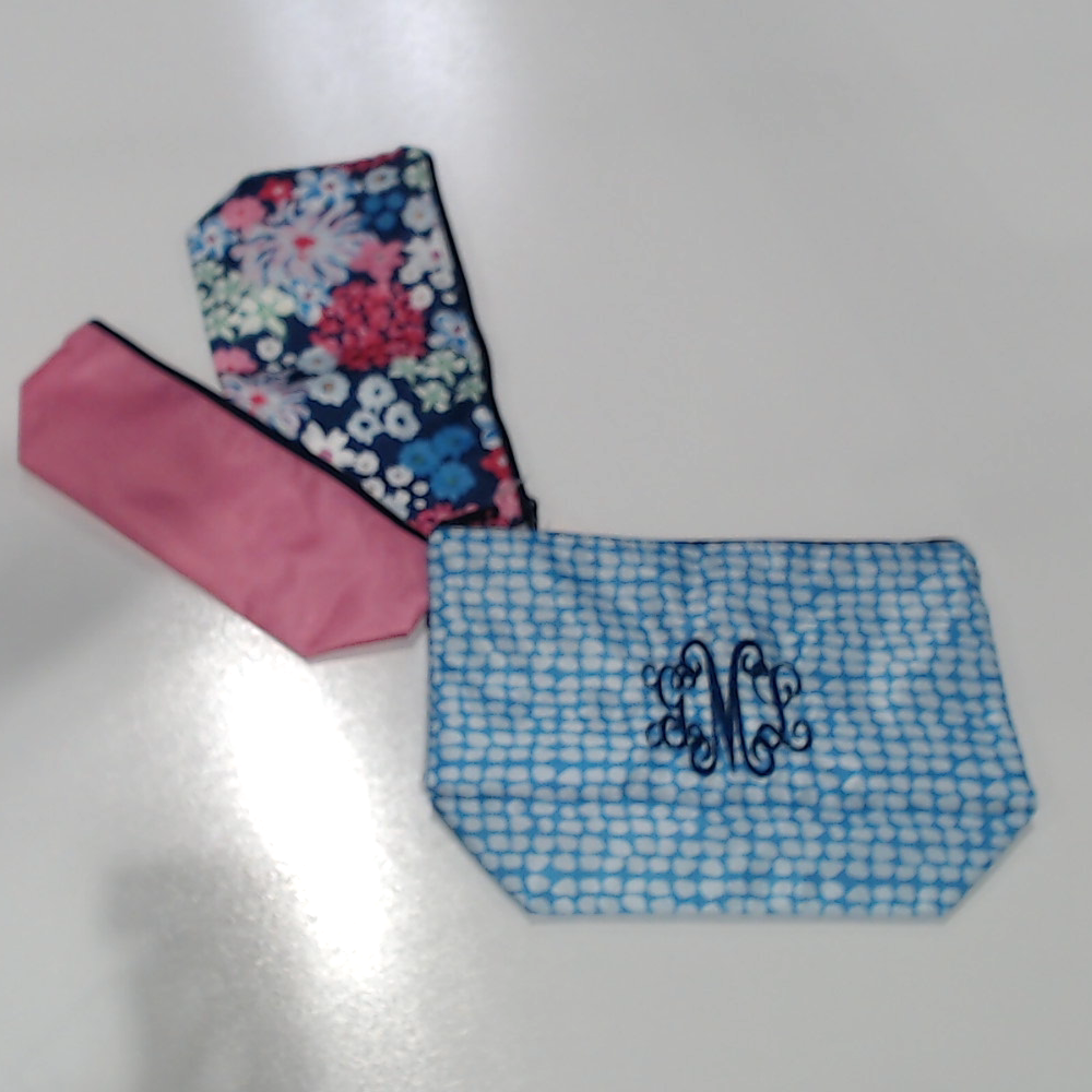 BLOOPER BAG: Monogrammed Packable Cosmetic Bags