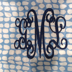 BLOOPER BAG: Monogrammed Packable Cosmetic Bags