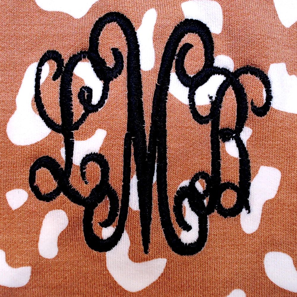 BLOOPER KIDS: Monogrammed Kids Striped Sleeve Dress