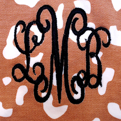BLOOPER KIDS: Monogrammed Kids Striped Sleeve Dress