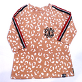 BLOOPER KIDS: Monogrammed Kids Striped Sleeve Dress