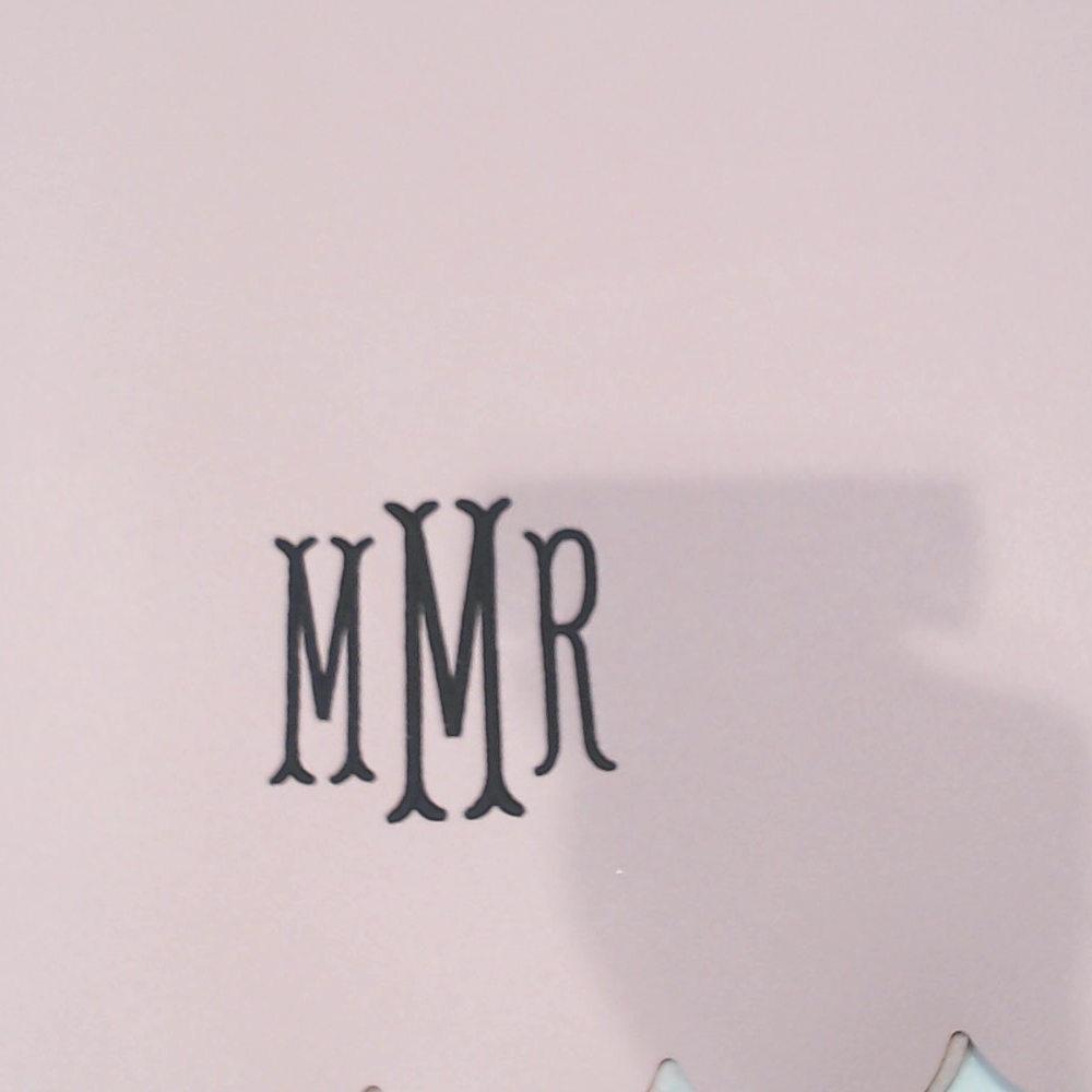 BLOOPER ACCESSORY: Monogrammed Desk Mat