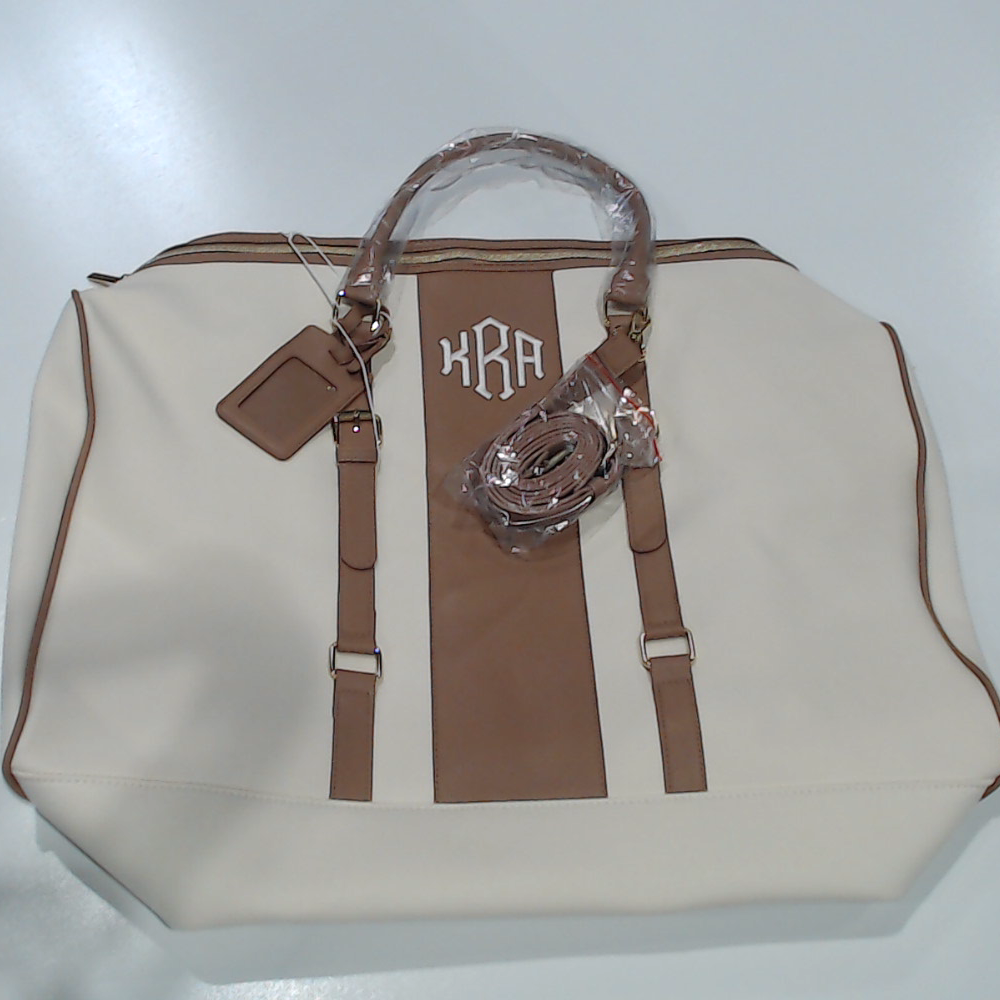 BLOOPER BAG: Monogrammed Weekender Bag