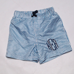 BLOOPER KIDS: Monogrammed Boys Swim Trunks