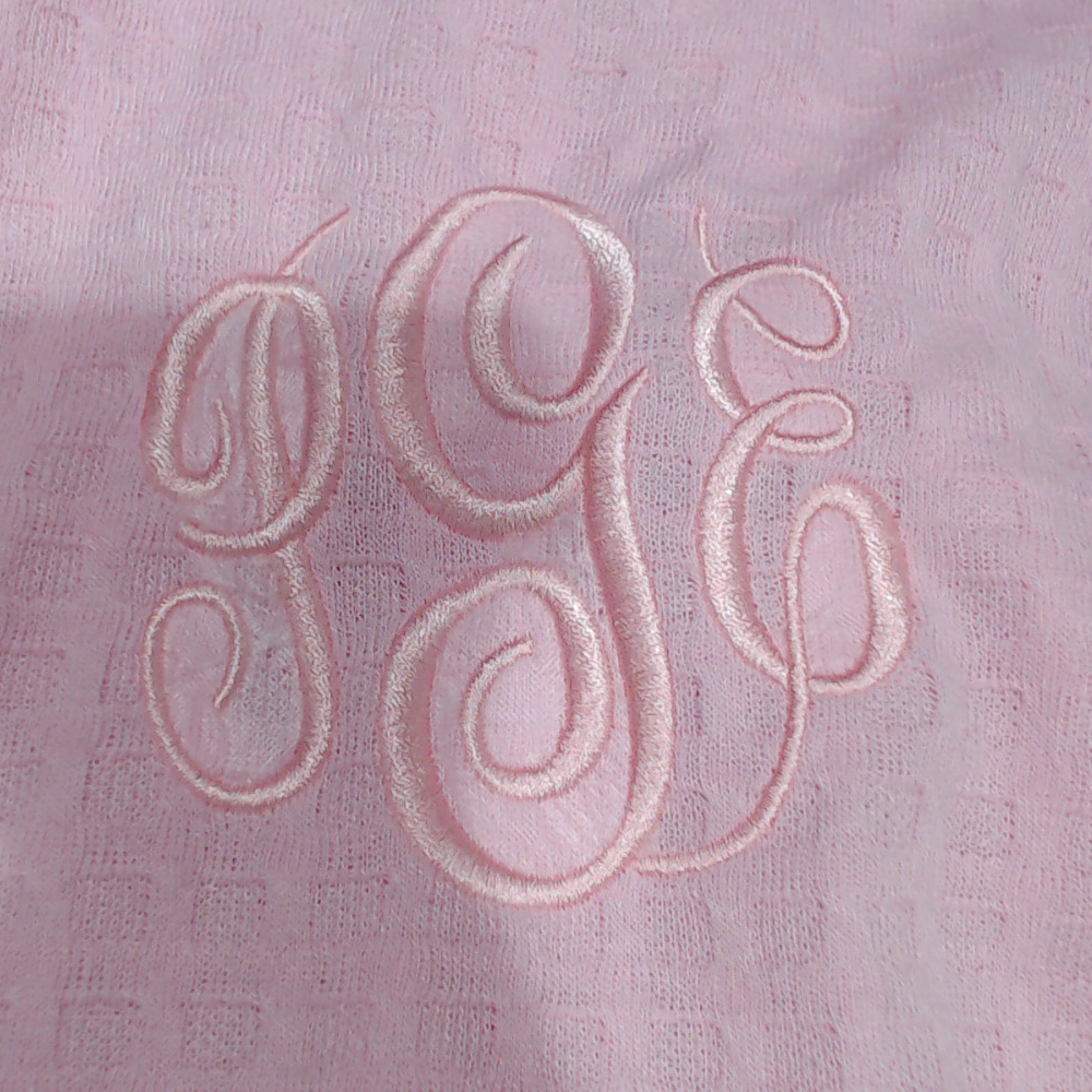 BLOOPER CLOTHING: Monogrammed Scalloped Robe