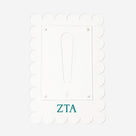 Zeta Tau Alpha Scalloped Picture Frame | Clear