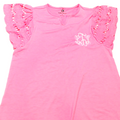 BLOOPER KIDS: Monogrammed Girls Flutter Sleeve Dress