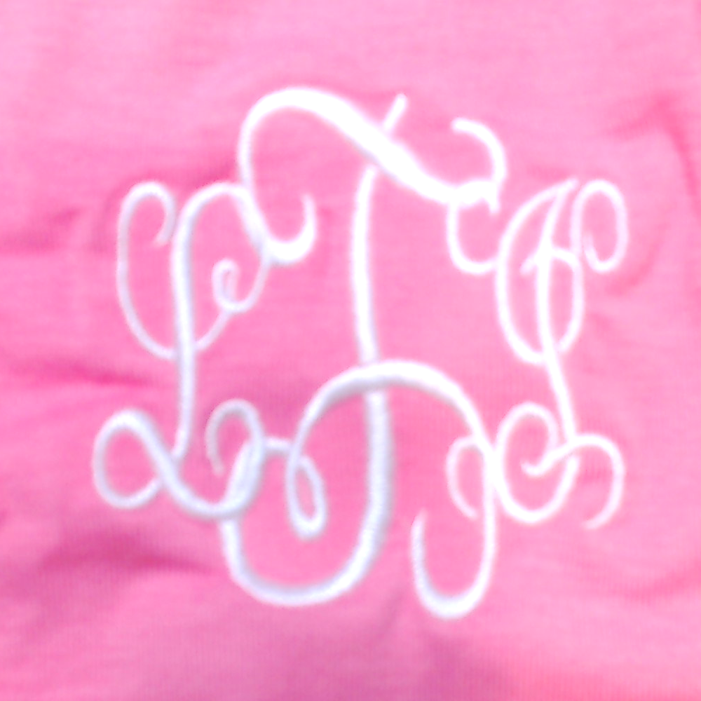 BLOOPER KIDS: Monogrammed Girls Flutter Sleeve Dress