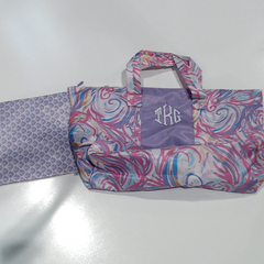 BLOOPER BAG: Monogrammed Packable Weekend Duffel Bag