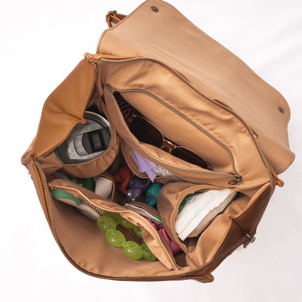 inside of diaper backpack purse