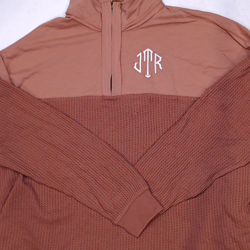 BLOOPER CLOTHING: Monogrammed Waffle Knit Pullover