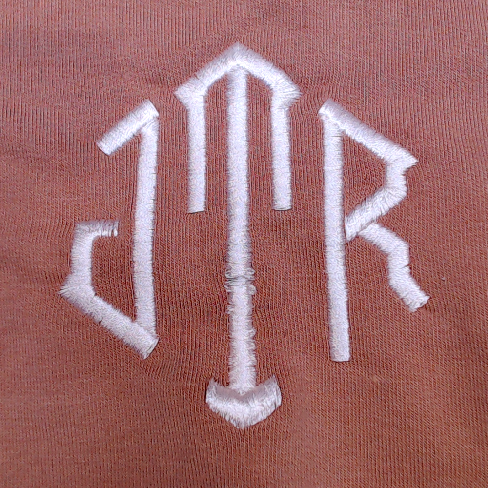 BLOOPER CLOTHING: Monogrammed Waffle Knit Pullover
