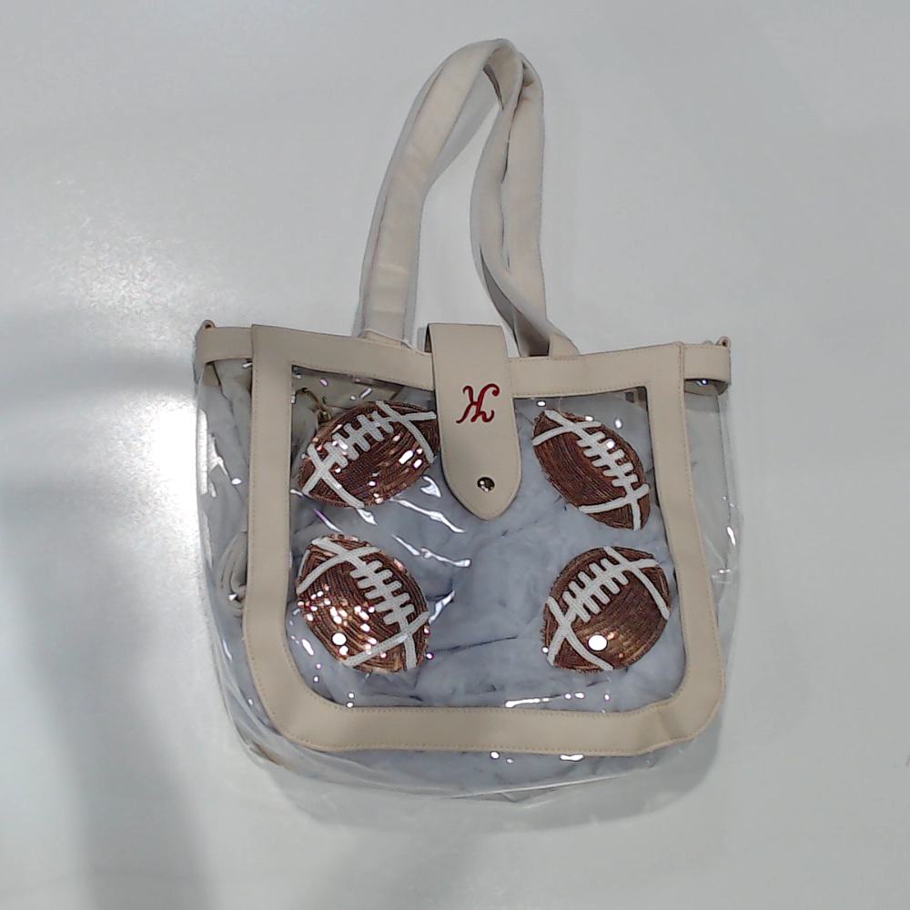 BLOOPER BAG: Monogrammed Clear Stadium Approved Tote
