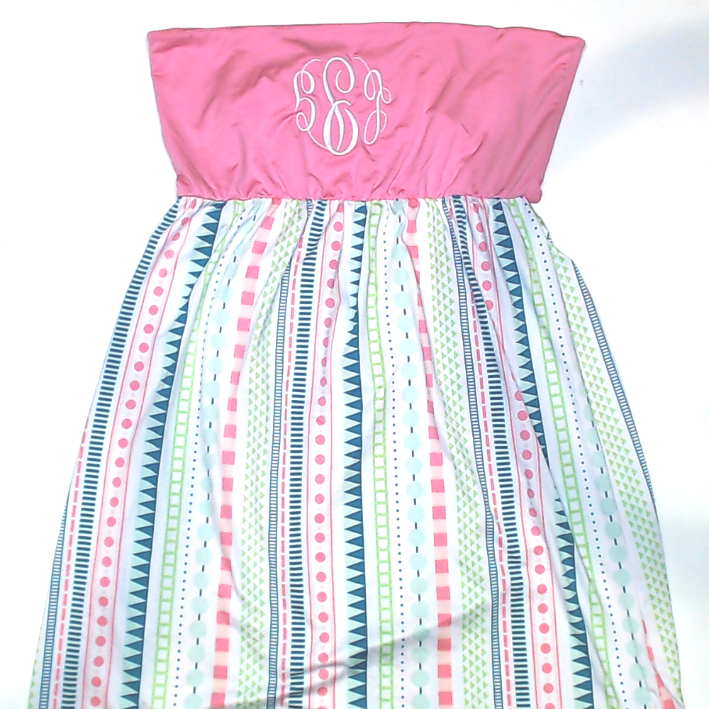 BLOOPER SWIM: Monogrammed Beach Cover Up