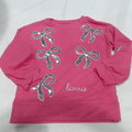 BLOOPER KIDS: Monogrammed Kids Sequin Bow Sweatshirt