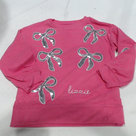 BLOOPER KIDS: Monogrammed Kids Sequin Bow Sweatshirt