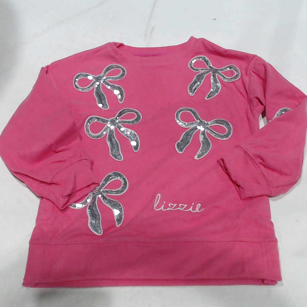 BLOOPER KIDS: Monogrammed Kids Sequin Bow Sweatshirt