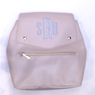 BLOOPER BAG: Monogrammed Backpack Purse