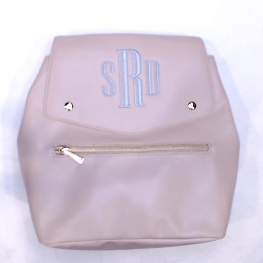 BLOOPER BAG: Monogrammed Backpack Purse