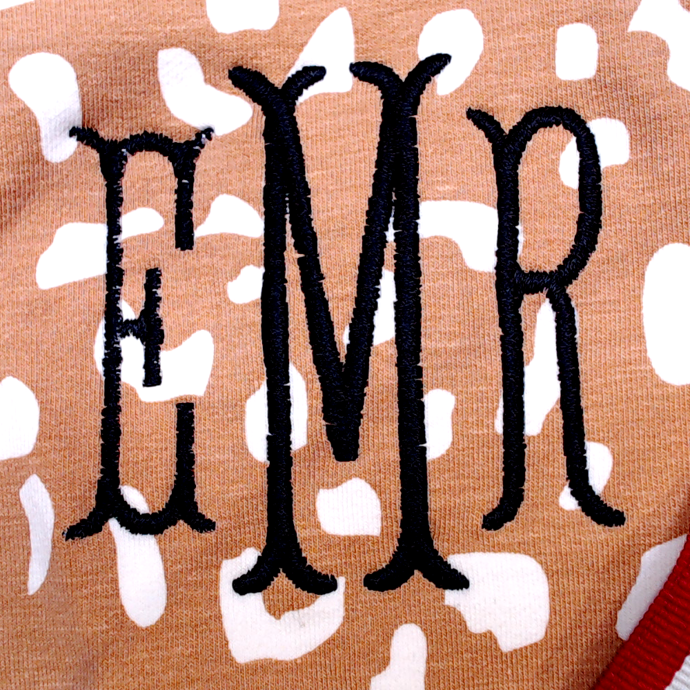 BLOOPER KIDS: Monogrammed Kids Striped Sleeve Shirt