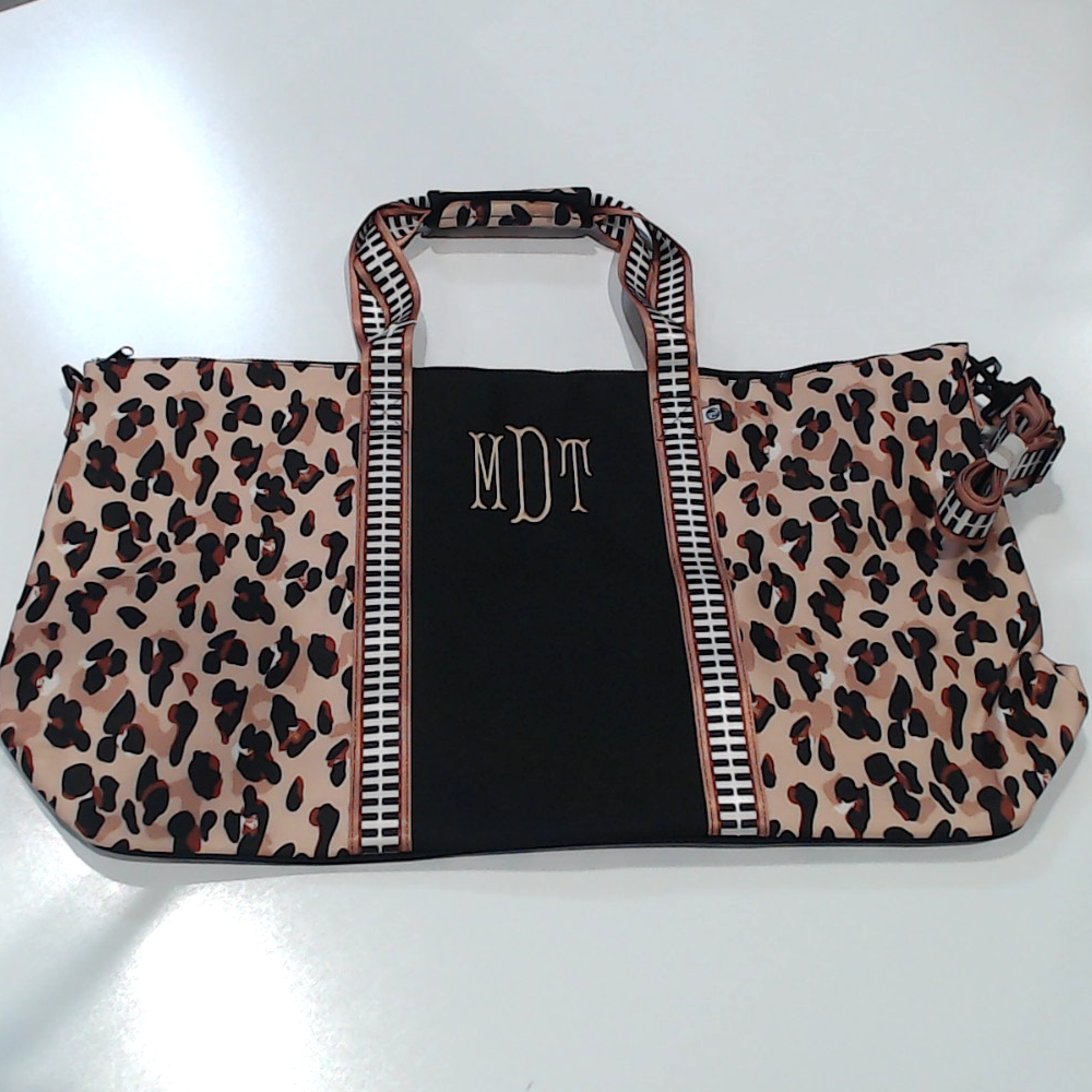 BLOOPER BAG: Monogrammed Weekend Bag