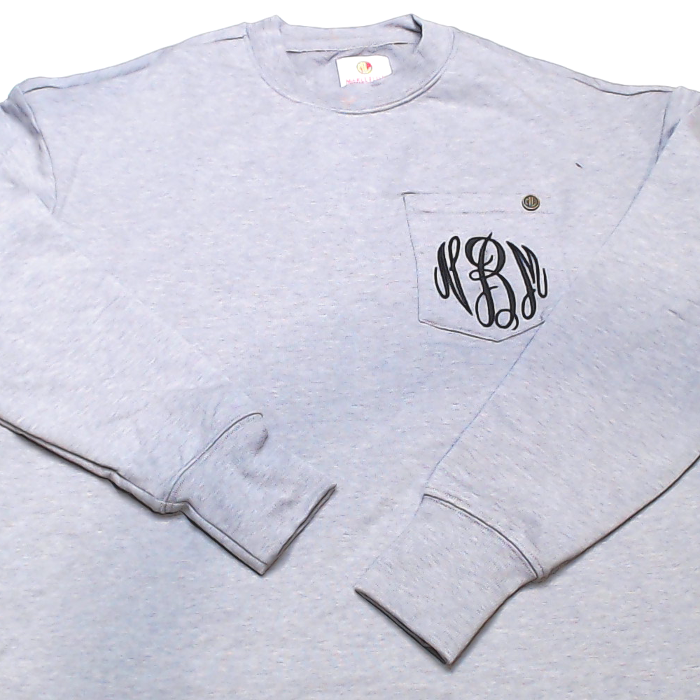 BLOOPER CLOTHING: Monogrammed Crewneck Sweatshirt