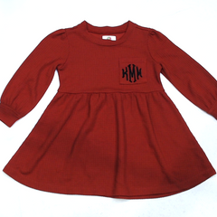BLOOPER KIDS: Monogrammed Kids Waffle Dress