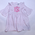 BLOOPER KIDS: Monogrammed Kids Ruffle Dress