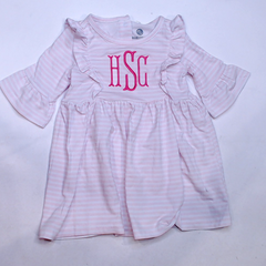 BLOOPER KIDS: Monogrammed Kids Ruffle Dress