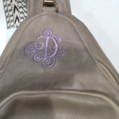 BLOOPER ACCESSORY: Monogrammed Sling Purse