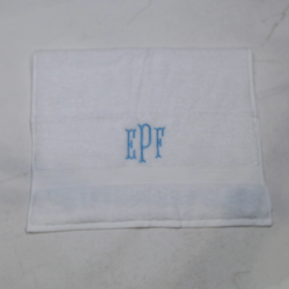 BLOOPER ACCESSORY: Monogrammed Hand Towel