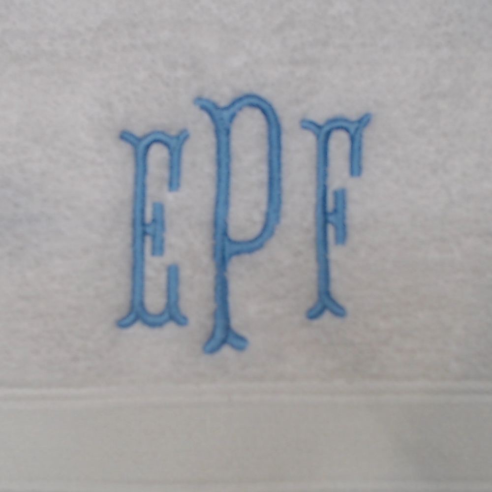 BLOOPER ACCESSORY: Monogrammed Hand Towel