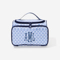 monogrammed carry all toiletry case in blue shells
