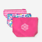 Monogrammed Packable Cosmetic Bags | Watercolor Cheetah