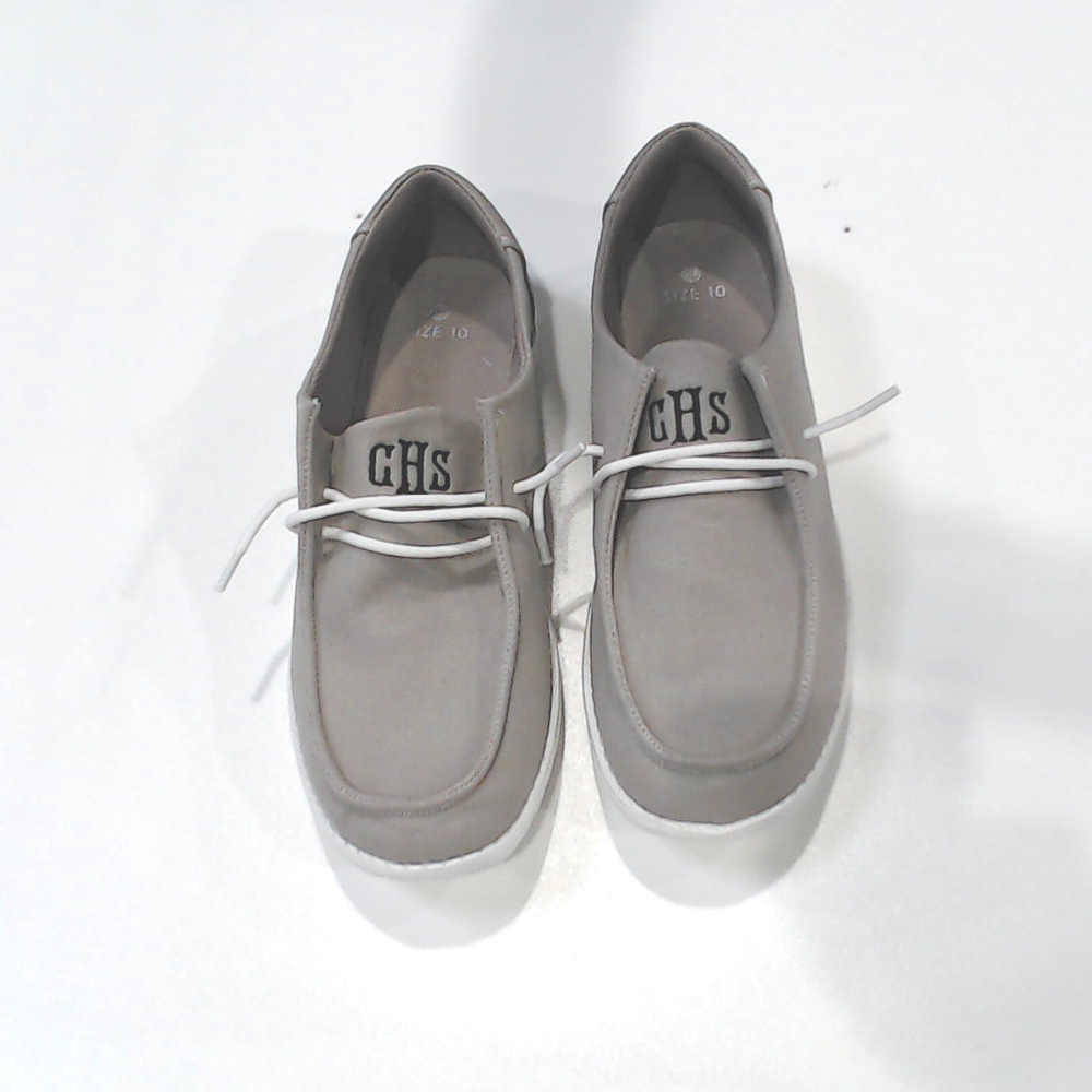 BLOOPER SHOES: Monogrammed Slip On Shoes