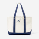 Delta Gamma Tote Bag | Ivory/Navy