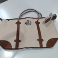 BLOOPER BAG: Monogrammed Vintage Weekender