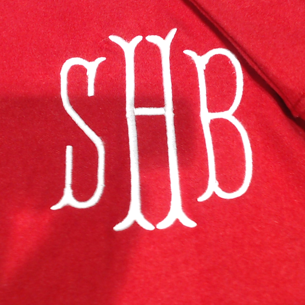 BLOOPER CLOTHING: Monogrammed Sequin Bow Sweatshirt