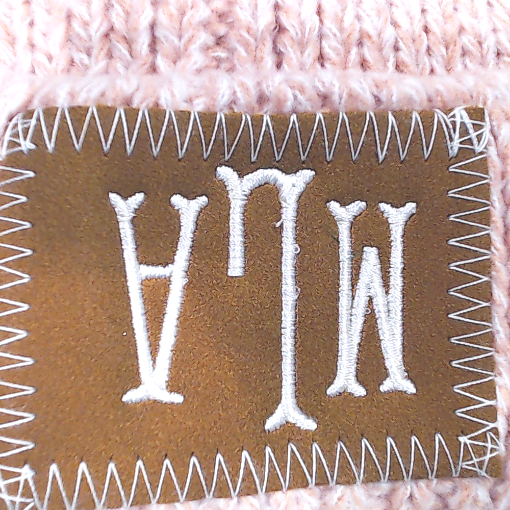 BLOOPER KIDS: Monogrammed Kids Pom Pom Beanie