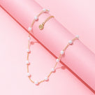 Pearl Chain Necklace | Gold
