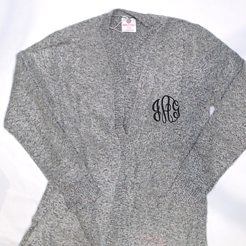 BLOOPER CLOTHING: Monogrammed Cardigan