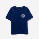 Monogrammed Kids Short Sleeve Shirt | Navy
