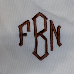 BLOOPER CLOTHING: Monogrammed Waffle Henley Tunic