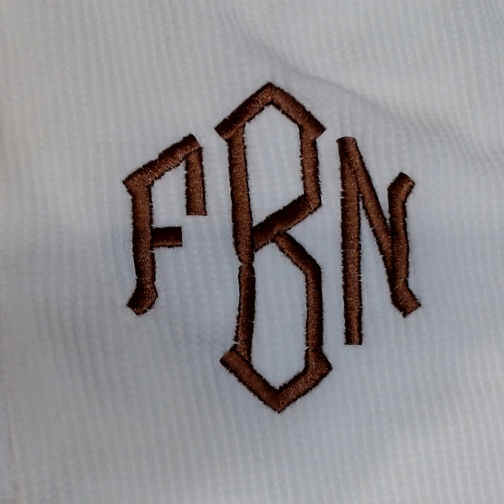 BLOOPER CLOTHING: Monogrammed Waffle Henley Tunic