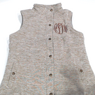 BLOOPER CLOTHING: Monogrammed Heathered Quilted Vest