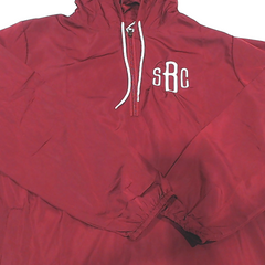 BLOOPER CLOTHING: Monogrammed Pullover Rain Jacket