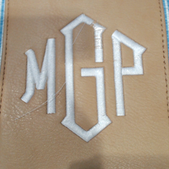 BLOOPER BAG: Monogrammed Seersucker Weekender