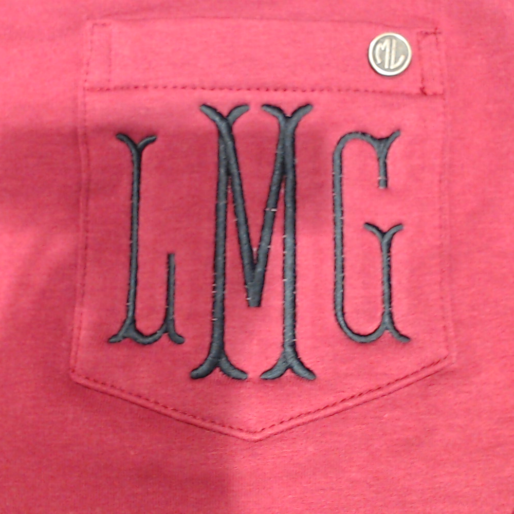 BLOOPER CLOTHING: Monogrammed Long Sleeve Shirt